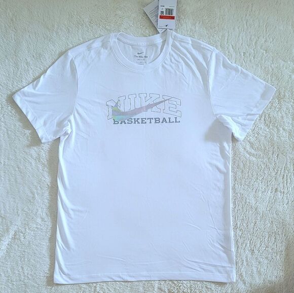 Nike Other - Nike👟 "Basketball"🏀 With Holographic Swoosh Dri-Fit Tee👕 - NWT